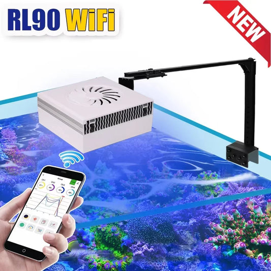 RL90 WiFi Aquarium LED Lighting 100W, Marine Tank.