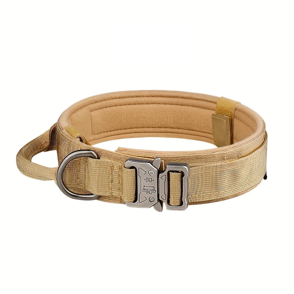 Dog Training Collar.  Tactical With Metal Buckle.