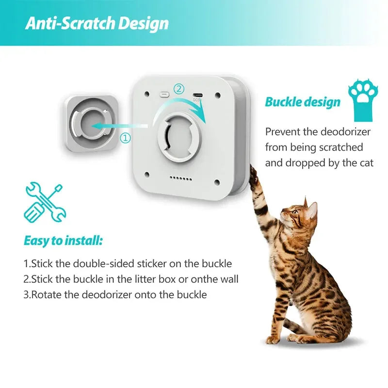 Smart Cat Odor Purifier for Cats Litter Box