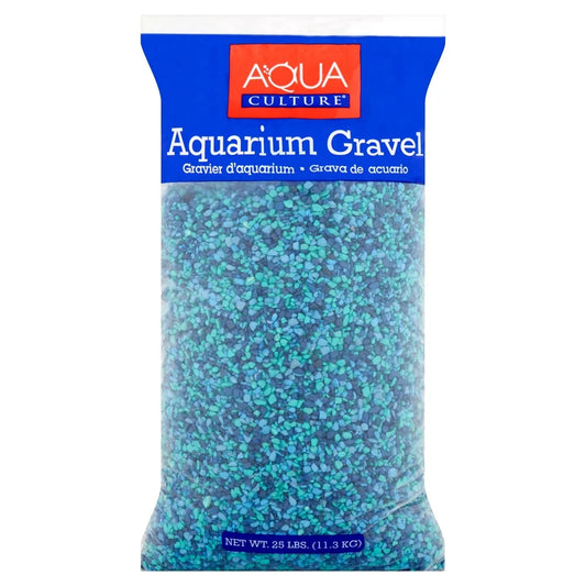 Mixed Blue Aquarium Gravel 25 lb Decorative