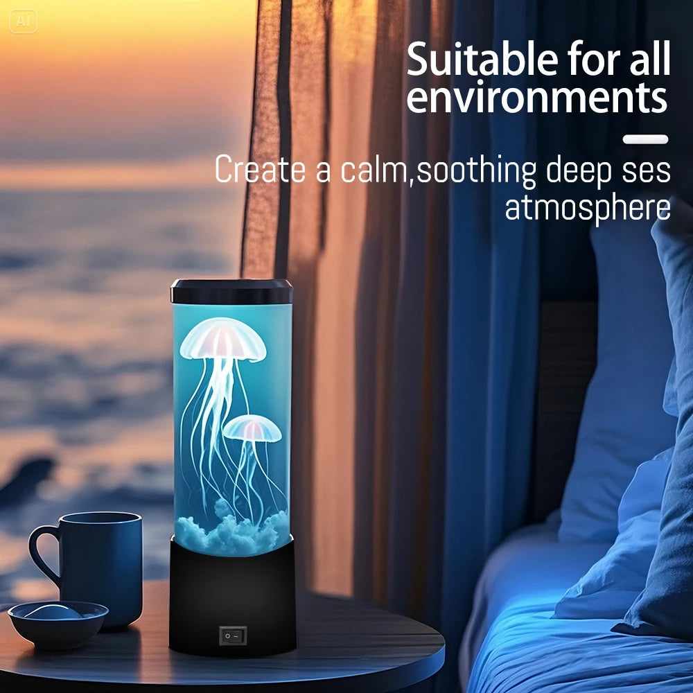 Jellyfish Lava Lamp Aquarium 7Colors LED