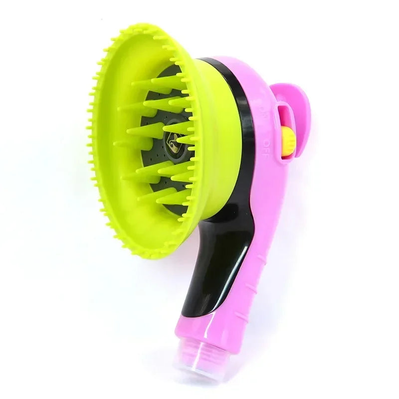 Pet Combing Massage Shower Head Bath Brush