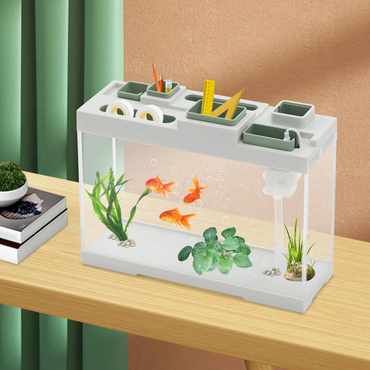 Acrylic Aquarium Narrow Fish Tank 3-4L Capacity