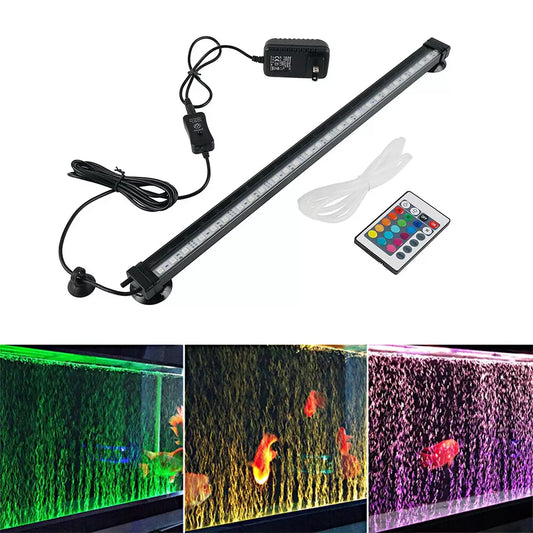 Aquarium Underwater Air Bubble LED Light Fish Tank