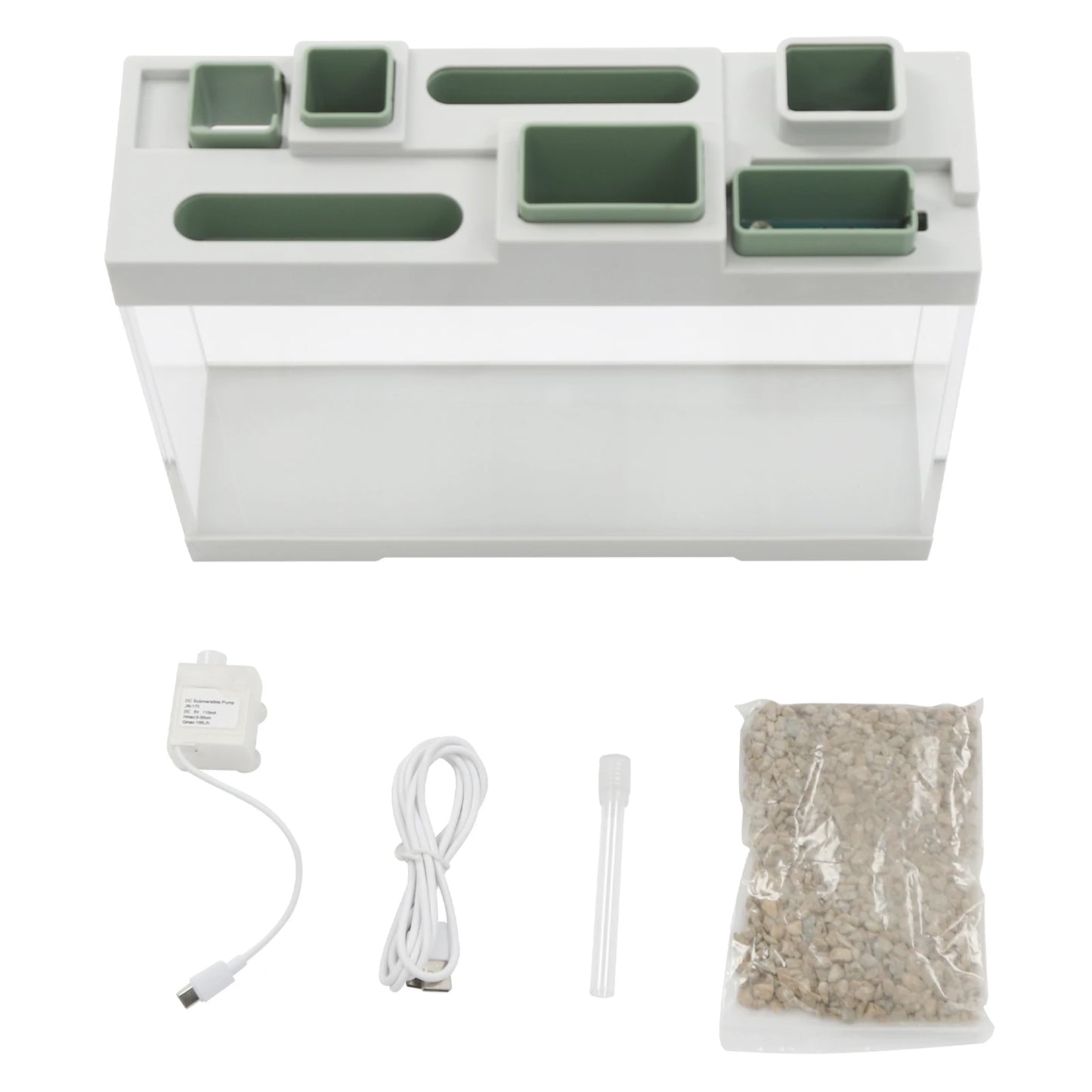 Acrylic Aquarium Narrow Fish Tank 3-4L Capacity