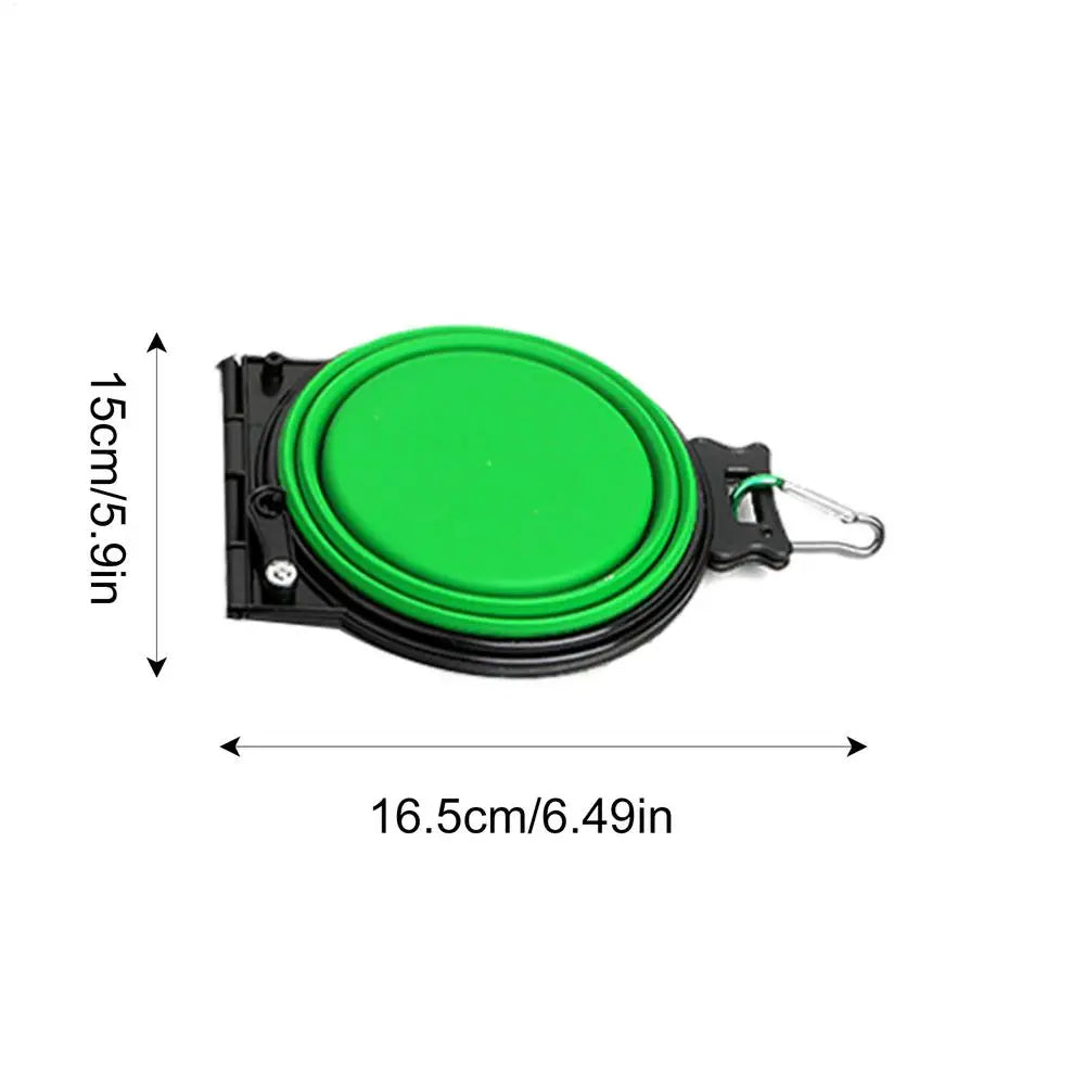 Foldable Double Dog Bowl Travel