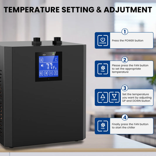 Aquarium Chiller for Fish Tank - 1/3HP Water Chiller