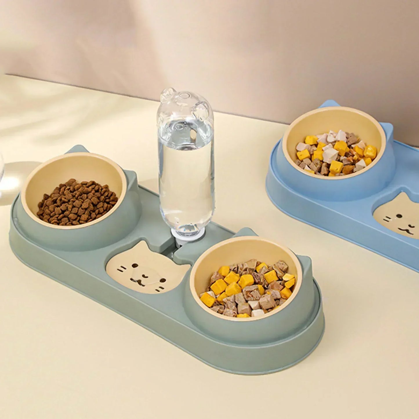 Automatic Cat And Dog Bowl With Water Fountain