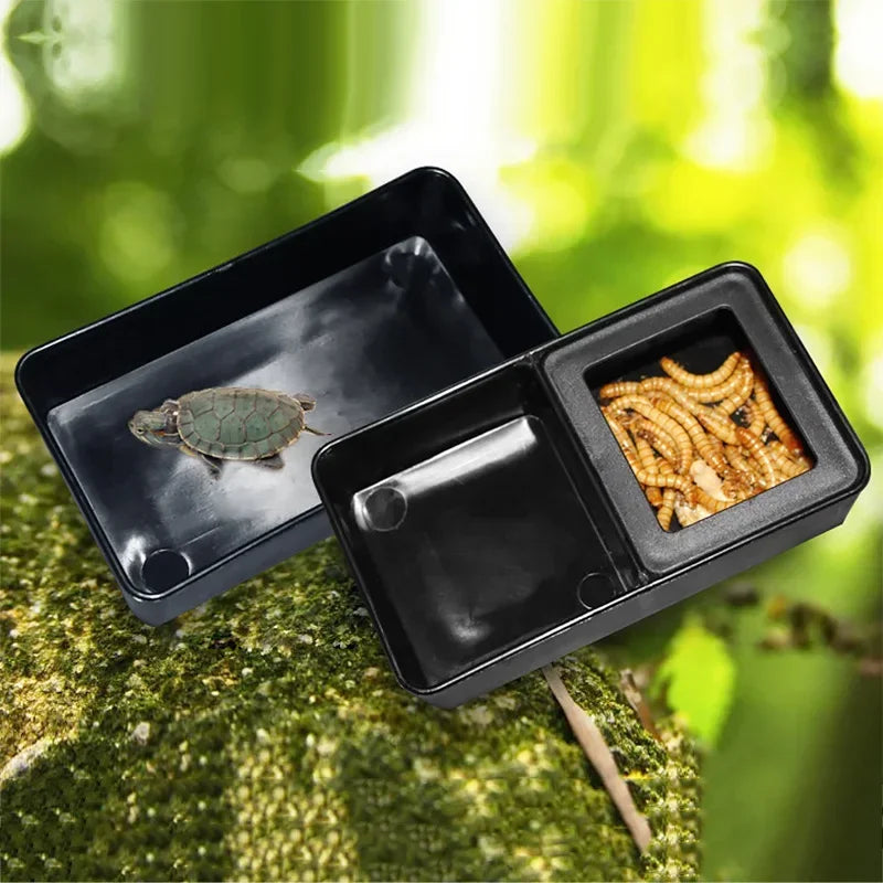 1pc Reptile Tank Insect Food Water Feeding Bowl
