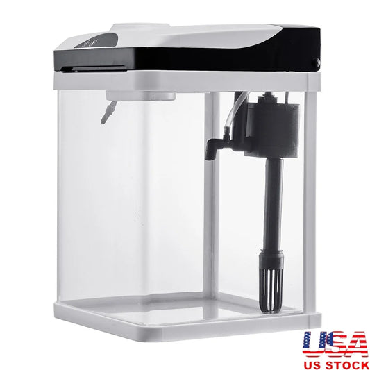 2 Gallon Self-Cleaning Glass Aquarium, 7 Color LED