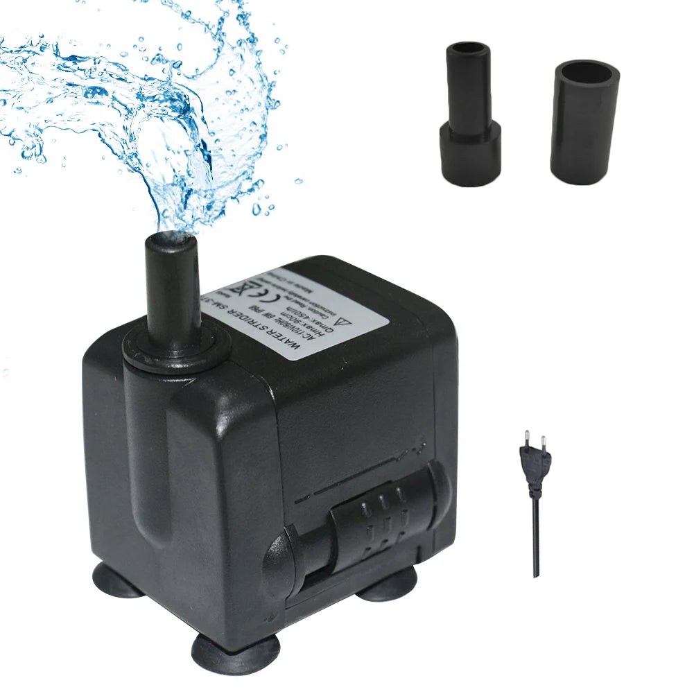 3W/4W/5W/6W Ultra-Quiet Submersible Aquarium Water Pump
