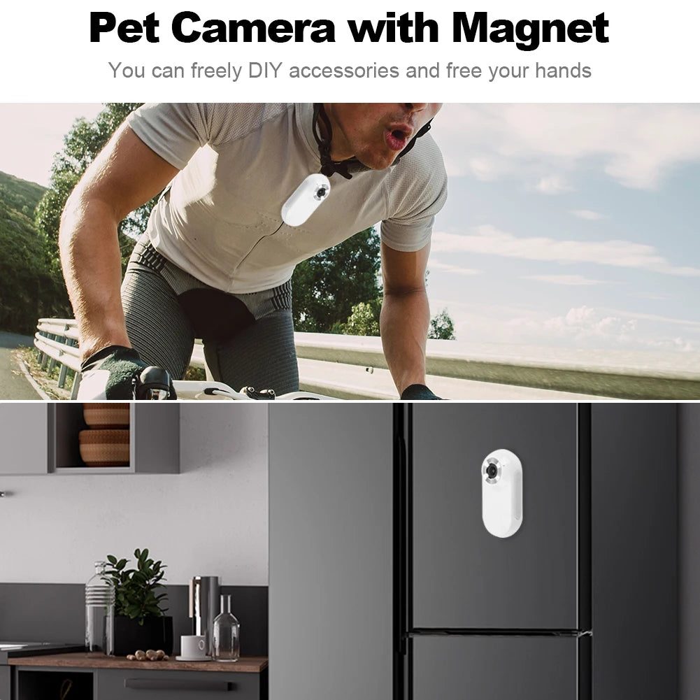 HD 1080P Wireless Collar Pet Camera