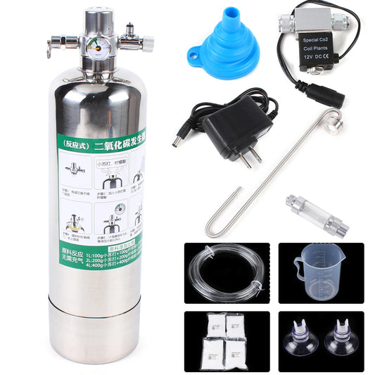 Aquarium CO2 Generator system Kit Stainless Steel