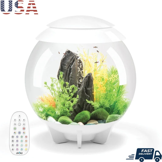 8 Gallon Acrylic Aquarium with Multi-Color Remote