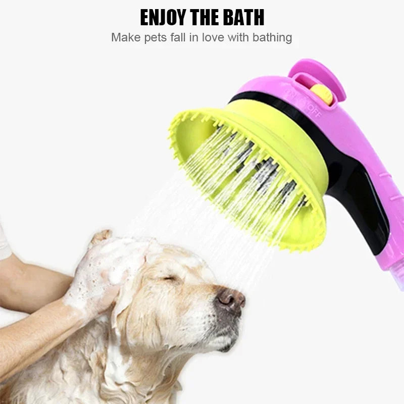 Pet Combing Massage Shower Head Bath Brush