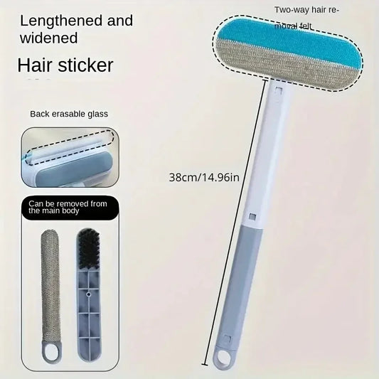 Ergonomic Pet Grooming Brush for Dogs & Cats - Gentle Shedding Control with Durable Nylon Bristles, Easy to Clean, Skin-
