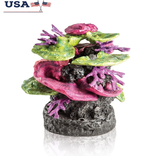 Aquarium Decor Coral Ridge Sculpture Centerpiece  7.9x7.5x7.7 Inches