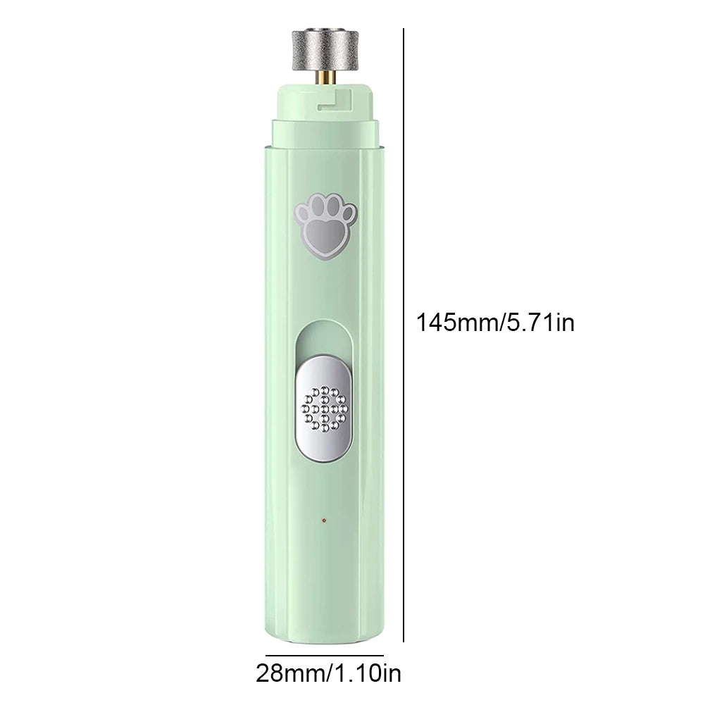 Electric Dog Nail Grinder USB Rechargeable LED