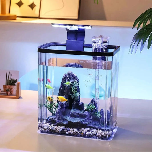 Plastic Fish Tank Starter Kits with LED