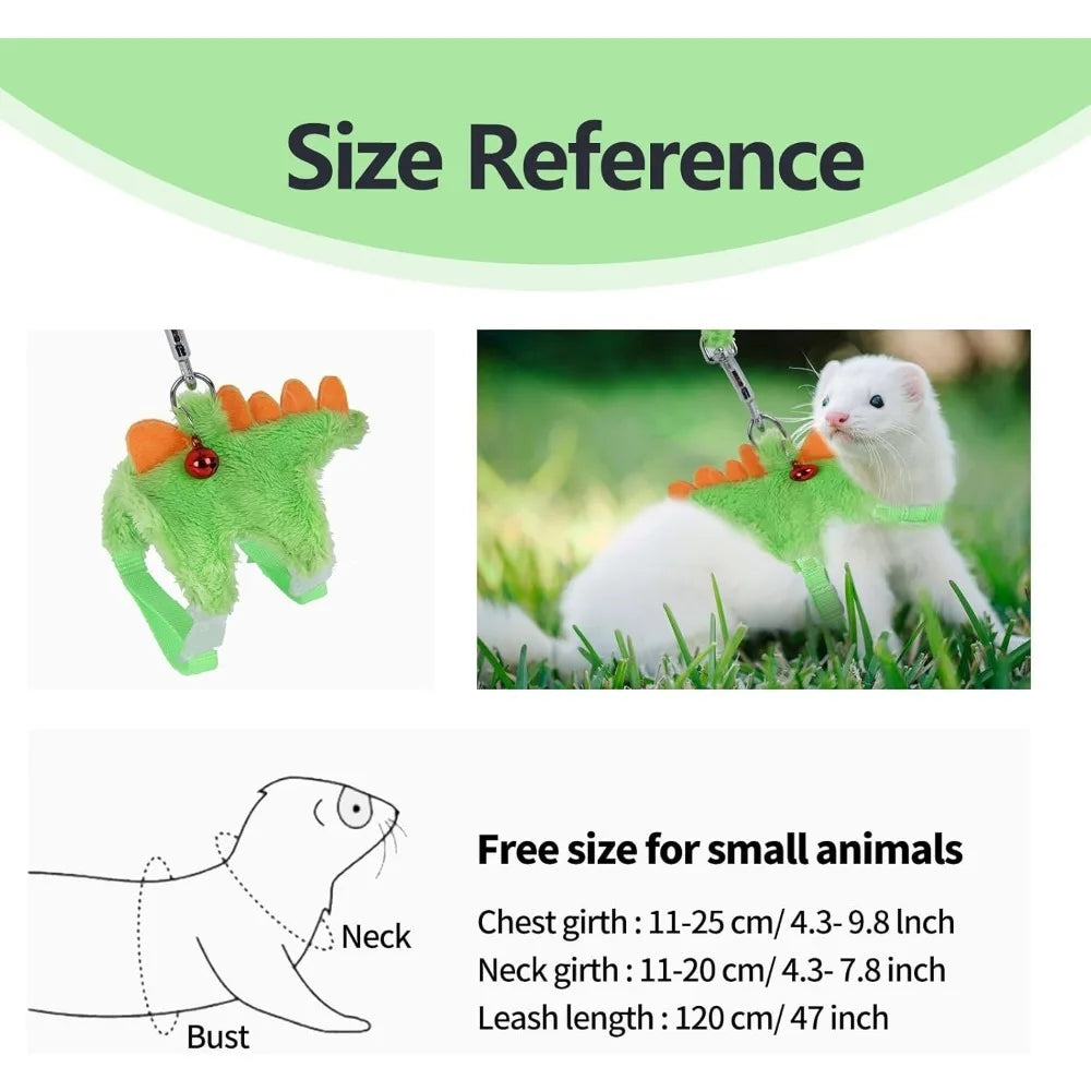 Ferret Harness and Leash Set with Safe Bell