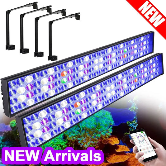 2PCS H75 WiFi Marine Aquarium Light Full Spectrum