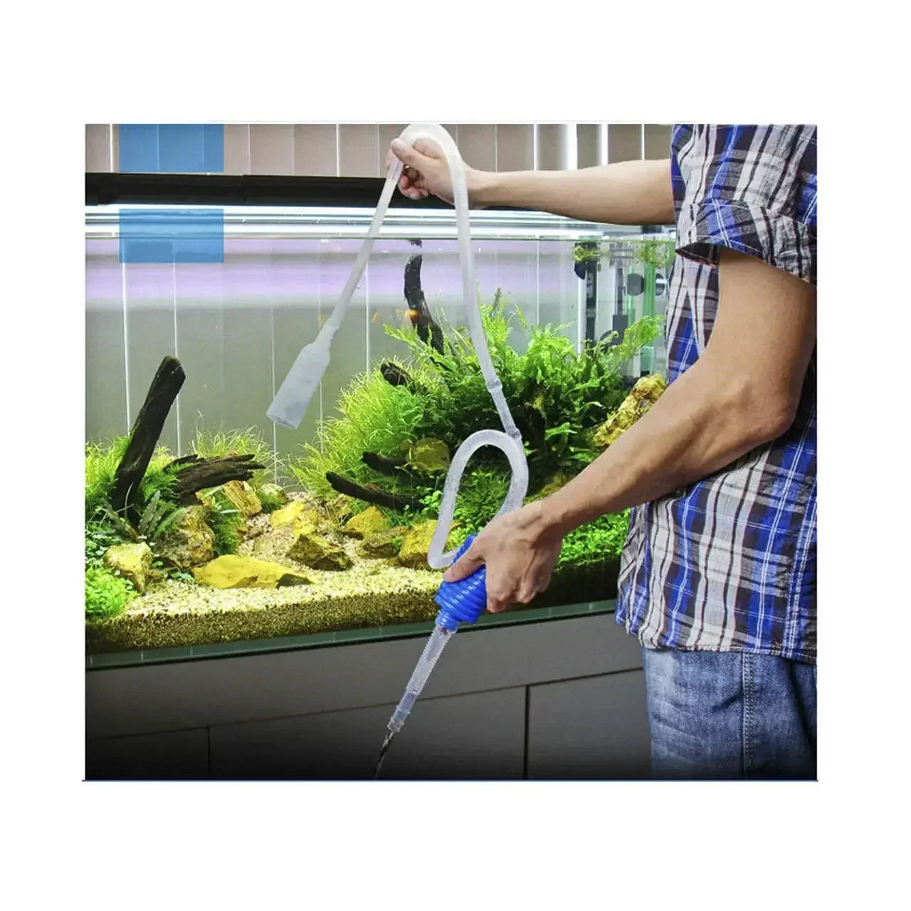 1.5M Aquarium Vacuum, Siphon Pump Cleaner
