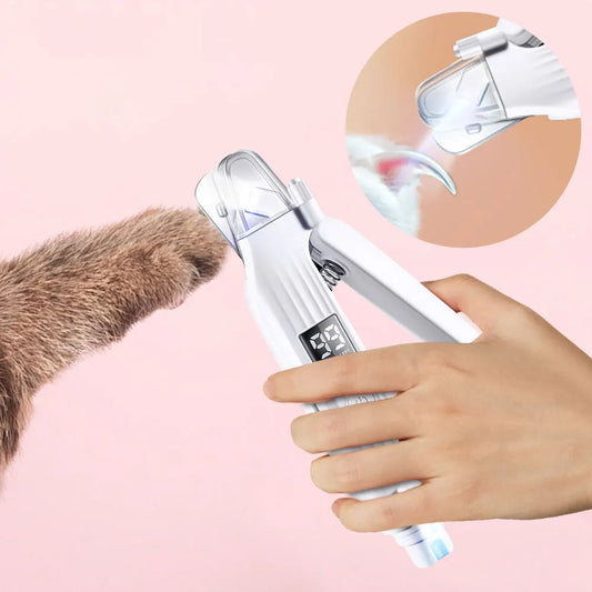 2 in 1 Electric Pet Nail Trimmer Quiet