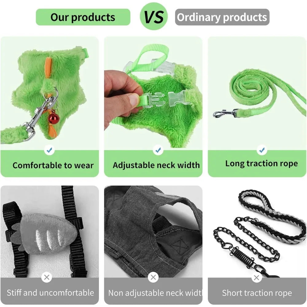 Ferret Harness and Leash Set with Safe Bell