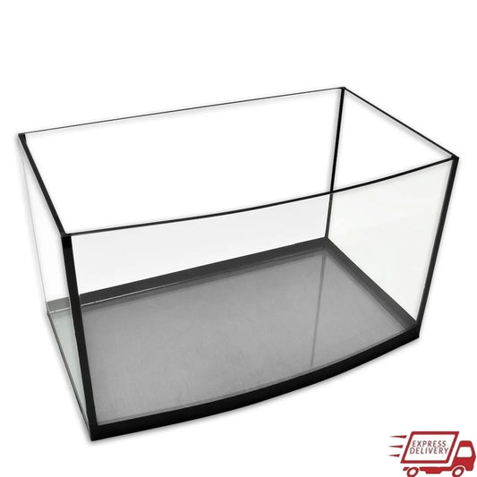 Bowfront Glass Aquarium 3.5 Gallon Tank Curved Front