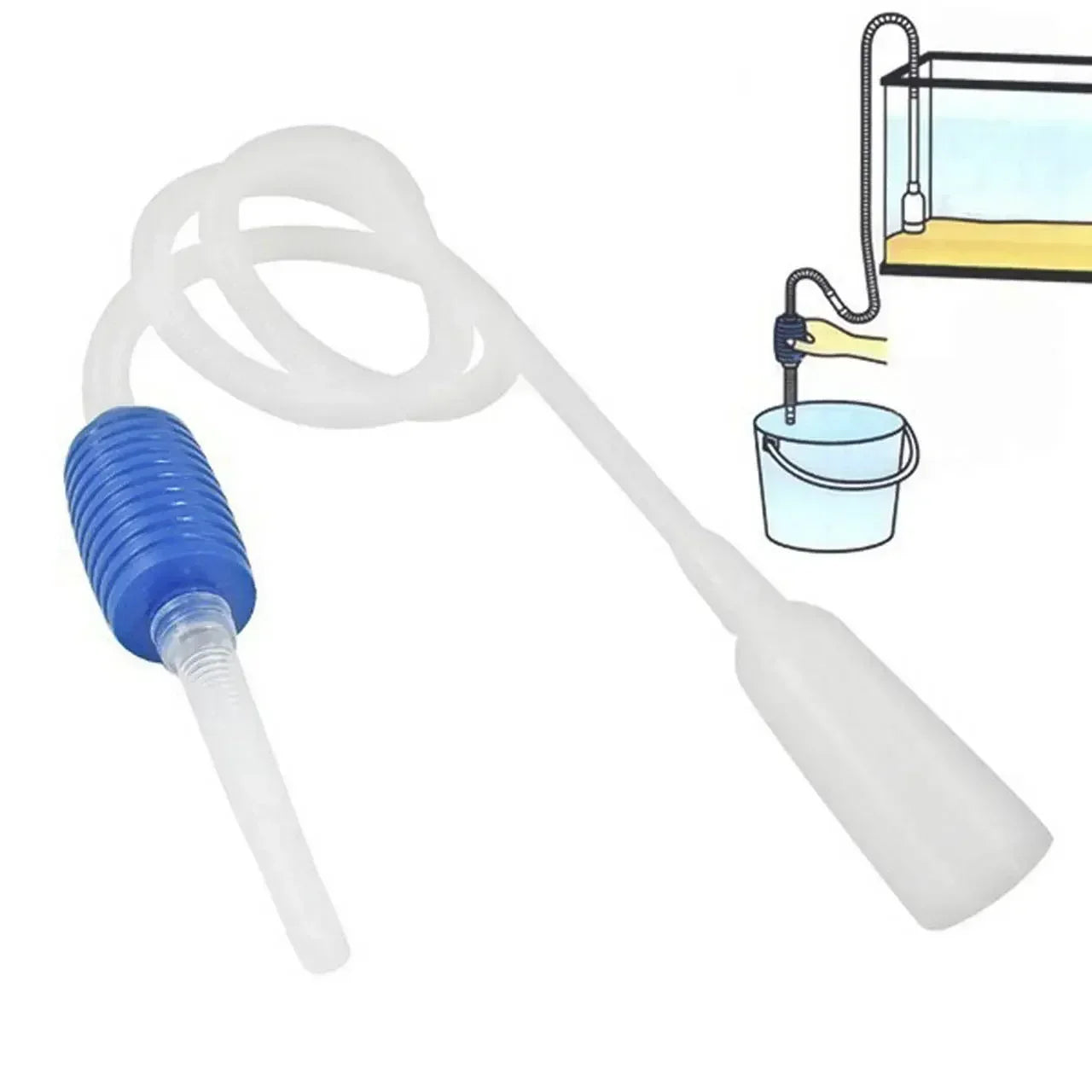 1.5M Aquarium Vacuum, Siphon Pump Cleaner