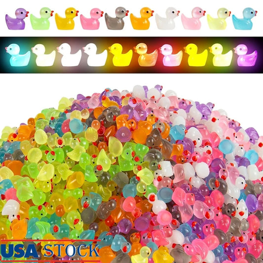 1000Pcs Luminous Mini Resin Duck