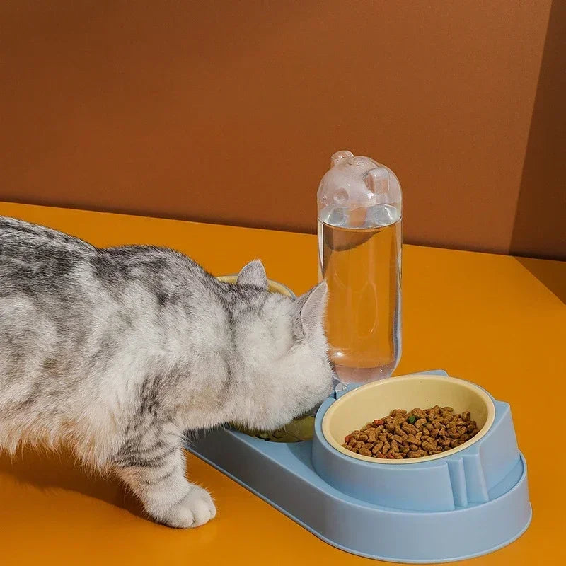 Automatic Cat And Dog Bowl With Water Fountain
